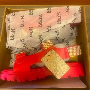 Eva Chunky Sandal with Rhinestones